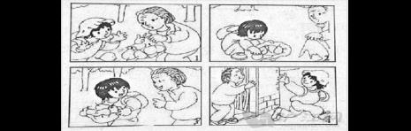 看图写话一个人上学