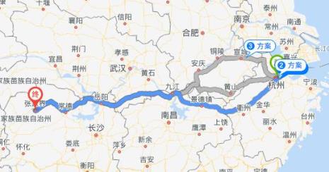 张家界到宜昌自驾国道多少公里