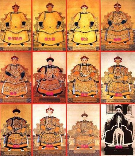 清朝皇帝顺序及关系