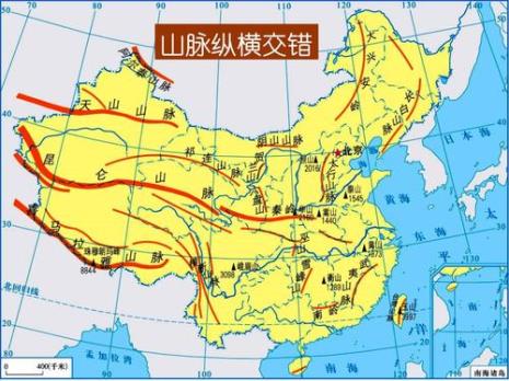 中国五大名山地图位置