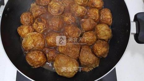 牛面筋塞肉的做法