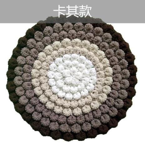 怎么用旧毛线勾坐垫