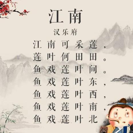 《江南》诗中的何是什么意思