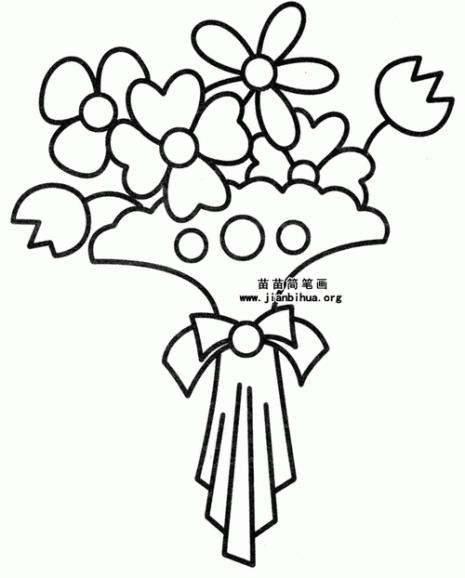 七里香花的简笔画