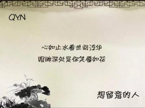 心如止水能代表什么