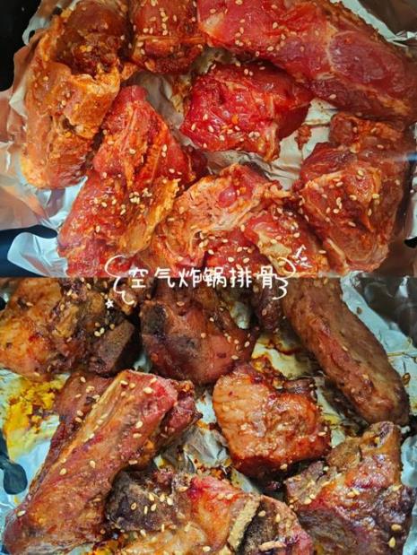 空气炸锅炸冻排骨时间