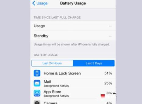 iphone的分析数据里找不到电池信息