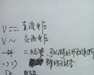 万用表交直流符号