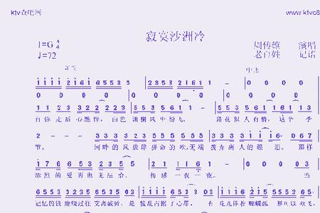寂寞沙洲冷是哪年的歌