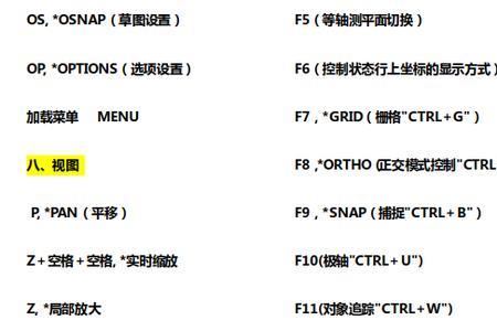 cad矩阵命令快捷键