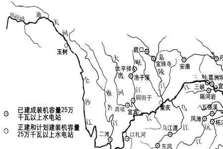 大渡河经过哪些城市示意图