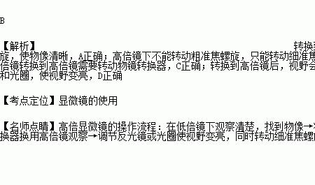 高倍镜和低倍镜的长度区别