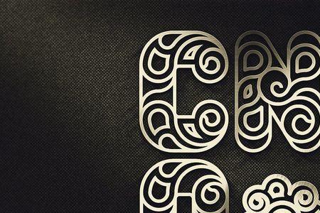 镂空的字体叫什么字体