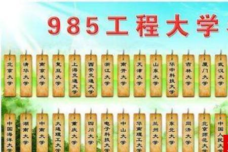 985大学分布省份