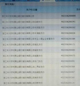 银行开户网号怎样查询