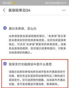 支付宝医保查询失败是什么原因