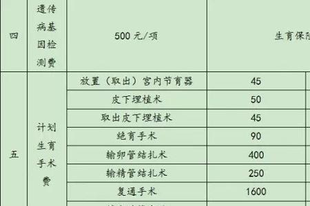 武汉生育险产检哪些项目免费