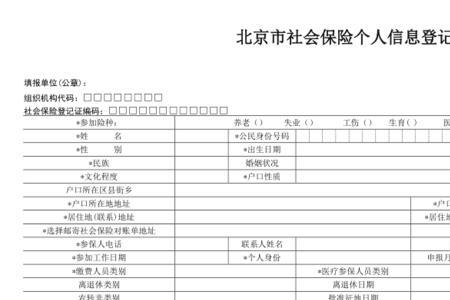 个人社保名称怎么填