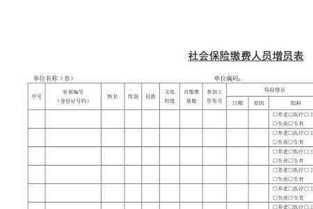 医社保增员要办理哪些手续
