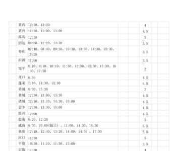 最晚从济南去长清的车是几点的