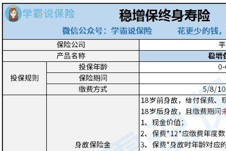 平安稳增保终身寿险好吗