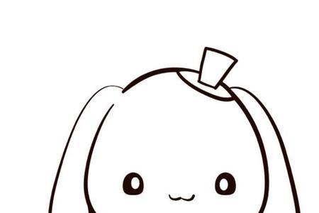 兔子简笔画卡通少女