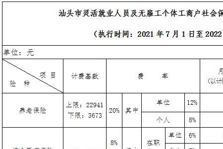 宝鸡灵活就业人员社保缴费金额
