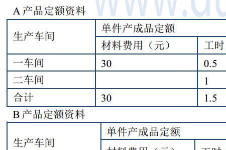 时间定额计算公式