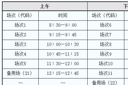 全国英语四六级考试时间