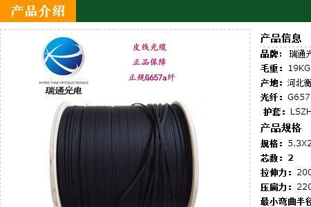 蝶形光缆的标准