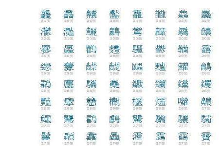 世界上最繁的字