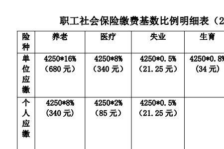 河南省历年职工社保基数对照表