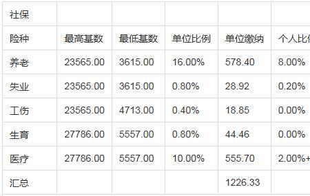 企业交社保的最低标准是什么