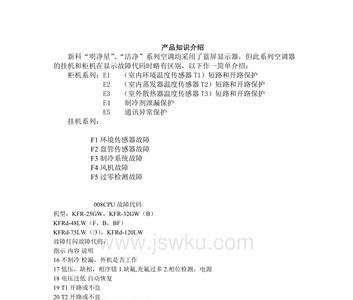 三星空调故障代码E2是什么意思