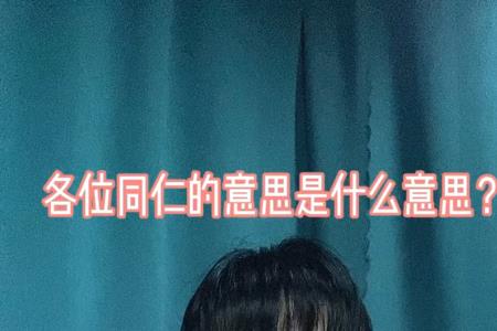 同仁什么意思