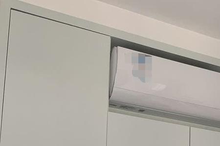 上面有空调口的衣柜怎么做