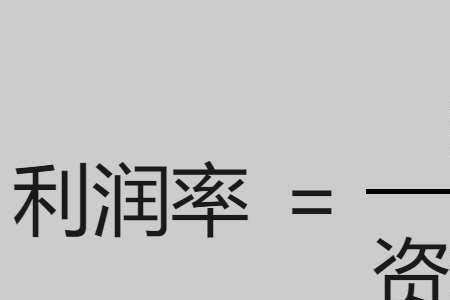 核心利润率公式