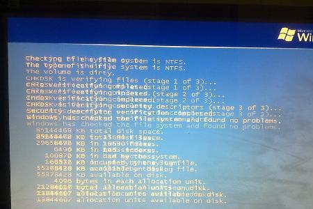 windows xp开机后蓝屏