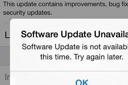 iphone软件更新出错