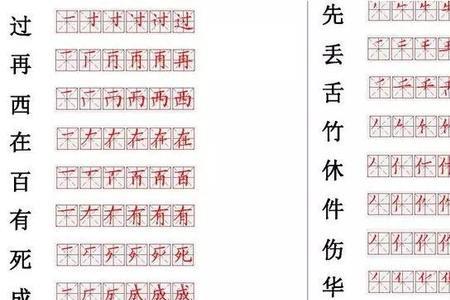 洗脸笔顺笔画顺序