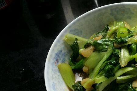 红豆炒青菜的做法