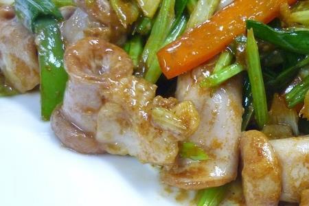 猪八件炒粉肠做法