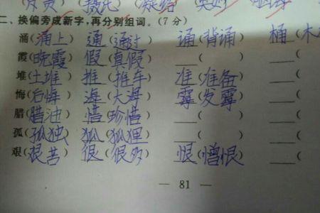 挥字换一个偏旁能换成什么字