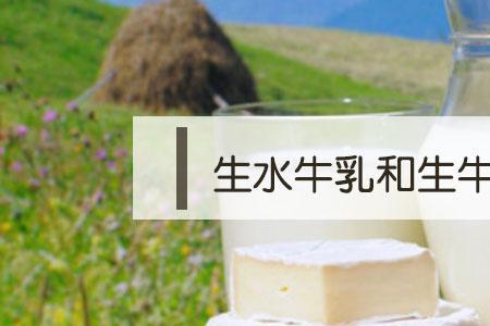 配料牛奶和生牛乳的区别