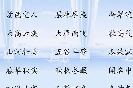成语天堂的词语