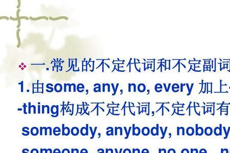 不定代词名前形后的用法