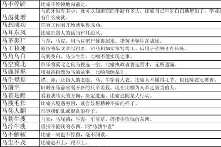 马字开头成语有哪些