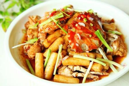 黄焖梭子蟹