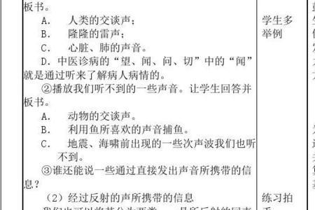 声的利用的几个事例