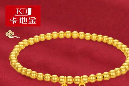 黄金圆珠用绳子穿当项链好看吗